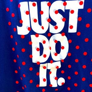 Nike Just Do It Graphic Tee Shirt Womens Athletic Fit Sz.XXL 100% cotton